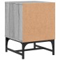 vidaXL Nachttisch mit Glastür Grau Sonoma 35x37x50 cm vidaXL Nachttisch mit Glastür Grau Sonoma 35x37x50 cm