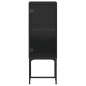 vidaXL Beistellschrank mit Glastür Schwarz 35x37x100 cm vidaXL Beistellschrank mit Glastür Schwarz 35x37x100 cm