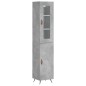 vidaXL Highboard Betongrau 34,5x34x180 cm Holzwerkstoff vidaXL Highboard Betongrau 34,5x34x180 cm Holzwerkstoff