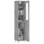 vidaXL Highboard Betongrau 34,5x34x180 cm Holzwerkstoff vidaXL Highboard Betongrau 34,5x34x180 cm Holzwerkstoff