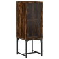 vidaXL Beistellschrank mit Glastür Räuchereiche 35x37x100 cm vidaXL Beistellschrank mit Glastür Räuchereiche 35x37x100 cm