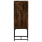 vidaXL Beistellschrank mit Glastür Räuchereiche 35x37x100 cm vidaXL Beistellschrank mit Glastür Räuchereiche 35x37x100 cm