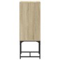 vidaXL Beistellschrank mit Glastür Sonoma-Eiche 35x37x100 cm