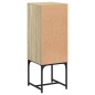 vidaXL Beistellschrank mit Glastür Sonoma-Eiche 35x37x100 cm