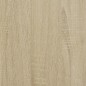 vidaXL Beistellschrank mit Glastür Sonoma-Eiche 35x37x100 cm