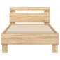 vidaXL Bettgestell mit Kopfteil Sonoma-Eiche 90x190 cm Holzwerkstoff vidaXL Bettgestell mit Kopfteil Sonoma-Eiche 90x190 cm Holzwerkstoff