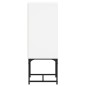 vidaXL Beistellschrank mit Glastür Weiß 35x37x100 cm vidaXL Beistellschrank mit Glastür Weiß 35x37x100 cm