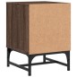 vidaXL Nachttisch mit Glastür Braun Eichen-Optik 35x37x50 cm vidaXL Nachttisch mit Glastür Braun Eichen-Optik 35x37x50 cm