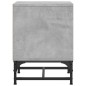 vidaXL Nachttisch mit Glastür Betongrau 35x37x50 cm vidaXL Nachttisch mit Glastür Betongrau 35x37x50 cm