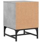 vidaXL Nachttisch mit Glastür Betongrau 35x37x50 cm vidaXL Nachttisch mit Glastür Betongrau 35x37x50 cm