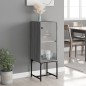 vidaXL Beistellschrank mit Glastür Grau Sonoma 35x37x100 cm vidaXL Beistellschrank mit Glastür Grau Sonoma 35x37x100 cm