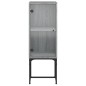 vidaXL Beistellschrank mit Glastür Grau Sonoma 35x37x100 cm vidaXL Beistellschrank mit Glastür Grau Sonoma 35x37x100 cm