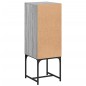 vidaXL Beistellschrank mit Glastür Grau Sonoma 35x37x100 cm vidaXL Beistellschrank mit Glastür Grau Sonoma 35x37x100 cm