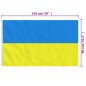 vidaXL Flagge der Ukraine mit Messingösen 90x150 cm vidaXL Flagge der Ukraine mit Messingösen 90x150 cm
