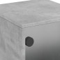 vidaXL Nachttische mit Glastüren 2 Stk. Betongrau 35x37x50 cm vidaXL Nachttische mit Glastüren 2 Stk. Betongrau 35x37x50 cm