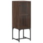 vidaXL Beistellschrank mit Glastür Braun Eichen-Optik 35x37x100 cm vidaXL Beistellschrank mit Glastür Braun Eichen-Optik 35x37x100 cm