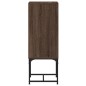 vidaXL Beistellschrank mit Glastür Braun Eichen-Optik 35x37x100 cm vidaXL Beistellschrank mit Glastür Braun Eichen-Optik 35x37x100 cm
