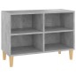 vidaXL TV-Schrank mit Massivholz-Beinen Betongrau 69,5x30x50 cm vidaXL TV-Schrank mit Massivholz-Beinen Betongrau 69,5x30x50 cm