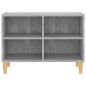 vidaXL TV-Schrank mit Massivholz-Beinen Betongrau 69,5x30x50 cm vidaXL TV-Schrank mit Massivholz-Beinen Betongrau 69,5x30x50 cm