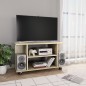 vidaXL TV-Schrank mit Rollen Sonoma-Eiche 80x40x45 cm Holzwerkstoff vidaXL TV-Schrank mit Rollen Sonoma-Eiche 80x40x45 cm Holzwerkstoff
