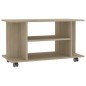 vidaXL TV-Schrank mit Rollen Sonoma-Eiche 80x40x45 cm Holzwerkstoff vidaXL TV-Schrank mit Rollen Sonoma-Eiche 80x40x45 cm Holzwerkstoff