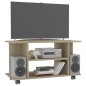 vidaXL TV-Schrank mit Rollen Sonoma-Eiche 80x40x45 cm Holzwerkstoff vidaXL TV-Schrank mit Rollen Sonoma-Eiche 80x40x45 cm Holzwerkstoff
