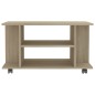 vidaXL TV-Schrank mit Rollen Sonoma-Eiche 80x40x45 cm Holzwerkstoff vidaXL TV-Schrank mit Rollen Sonoma-Eiche 80x40x45 cm Holzwerkstoff