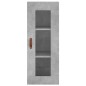 vidaXL Highboard Betongrau 34,5x34x180 cm Holzwerkstoff vidaXL Highboard Betongrau 34,5x34x180 cm Holzwerkstoff