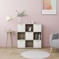 vidaXL Bücherregal Weiß Sonoma-Eiche 90x30x90 cm Holzwerkstoff vidaXL Bücherregal Weiß Sonoma-Eiche 90x30x90 cm Holzwerkstoff