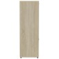 vidaXL Bücherregal Weiß Sonoma-Eiche 90x30x90 cm Holzwerkstoff vidaXL Bücherregal Weiß Sonoma-Eiche 90x30x90 cm Holzwerkstoff