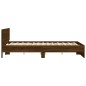 vidaXL Bettgestell mit Kopfteil Braun Eiche-Optik 140x190 cm vidaXL Bettgestell mit Kopfteil Braun Eiche-Optik 140x190 cm