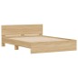 vidaXL Bettgestell mit Kopfteil Sonoma-Eiche 140x190 cm vidaXL Bettgestell mit Kopfteil Sonoma-Eiche 140x190 cm