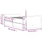 vidaXL Bettgestell mit Schubladen Schwarz 90x190 cm vidaXL Bettgestell mit Schubladen Schwarz 90x190 cm