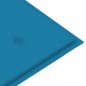 Gartenbank mit Blauer Auflage 112 cm Massivholz Teak Gartenbank mit Blauer Auflage 112 cm Massivholz Teak