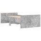 vidaXL Bettgestell mit Schubladen Betongrau 90x190 cm vidaXL Bettgestell mit Schubladen Betongrau 90x190 cm