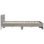 vidaXL Bettgestell mit Kopfteil Grau Sonoma 140x190 cm vidaXL Bettgestell mit Kopfteil Grau Sonoma 140x190 cm