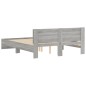 vidaXL Bettgestell mit Kopfteil Grau Sonoma 140x190 cm vidaXL Bettgestell mit Kopfteil Grau Sonoma 140x190 cm