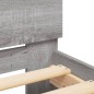vidaXL Bettgestell mit Kopfteil Grau Sonoma 140x190 cm vidaXL Bettgestell mit Kopfteil Grau Sonoma 140x190 cm