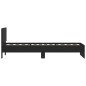 vidaXL Bettgestell mit Kopfteil Schwarz 90x190 cm Holzwerkstoff vidaXL Bettgestell mit Kopfteil Schwarz 90x190 cm Holzwerkstoff