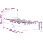 vidaXL Bettgestell mit Kopfteil Schwarz 90x190 cm Holzwerkstoff vidaXL Bettgestell mit Kopfteil Schwarz 90x190 cm Holzwerkstoff