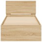 vidaXL Bettgestell mit Kopfteil Sonoma-Eiche 90x190 cm Holzwerkstoff vidaXL Bettgestell mit Kopfteil Sonoma-Eiche 90x190 cm Holzwerkstoff