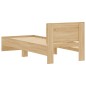 vidaXL Bettgestell mit Kopfteil Sonoma-Eiche 90x190 cm Holzwerkstoff vidaXL Bettgestell mit Kopfteil Sonoma-Eiche 90x190 cm Holzwerkstoff