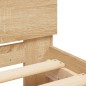 vidaXL Bettgestell mit Kopfteil Sonoma-Eiche 90x190 cm Holzwerkstoff vidaXL Bettgestell mit Kopfteil Sonoma-Eiche 90x190 cm Holzwerkstoff
