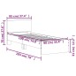 vidaXL Bettgestell mit Kopfteil Sonoma-Eiche 90x190 cm Holzwerkstoff vidaXL Bettgestell mit Kopfteil Sonoma-Eiche 90x190 cm Holzwerkstoff
