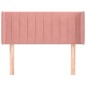 vidaXL Kopfteil mit Ohren Rosa 83x16x78/88 cm Samt vidaXL Kopfteil mit Ohren Rosa 83x16x78/88 cm Samt
