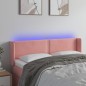 vidaXL LED Kopfteil Rosa 147x16x78/88 cm Samt vidaXL LED Kopfteil Rosa 147x16x78/88 cm Samt