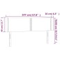 vidaXL LED Kopfteil Rosa 147x16x78/88 cm Samt vidaXL LED Kopfteil Rosa 147x16x78/88 cm Samt