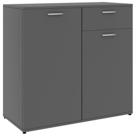 vidaXL Sideboard Grau 80x36x75 cm Holzwerkstoff