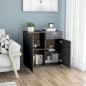 vidaXL Sideboard Grau 80x36x75 cm Holzwerkstoff vidaXL Sideboard Grau 80x36x75 cm Holzwerkstoff