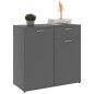 vidaXL Sideboard Grau 80x36x75 cm Holzwerkstoff vidaXL Sideboard Grau 80x36x75 cm Holzwerkstoff